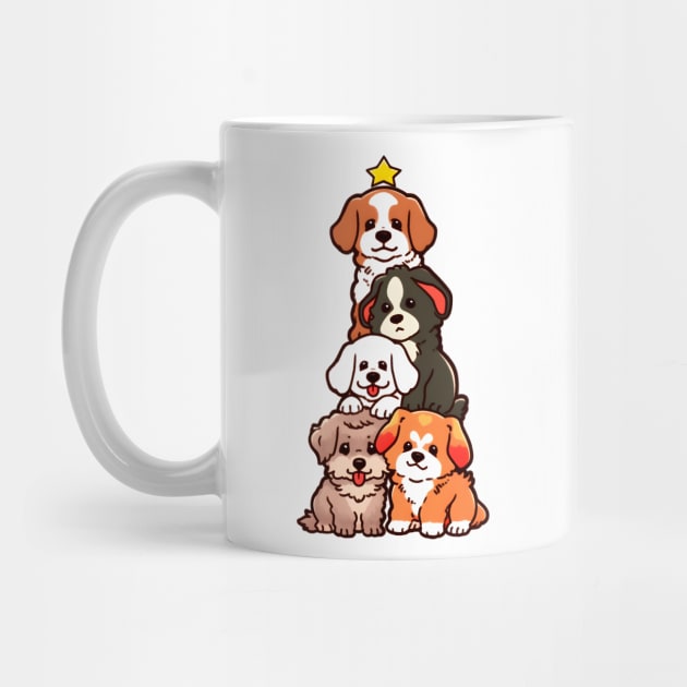 Christmas Dogs Tree by xuanxuanshop